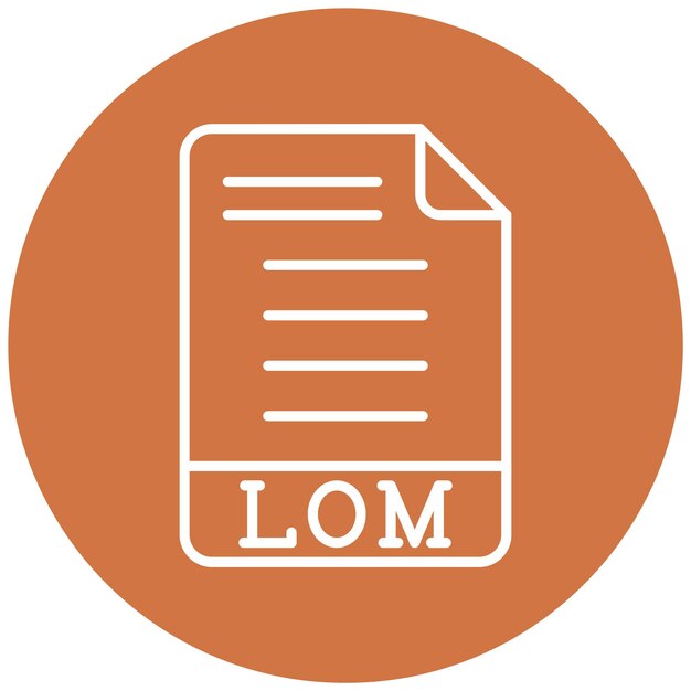Vector Design LOM Icon Style
