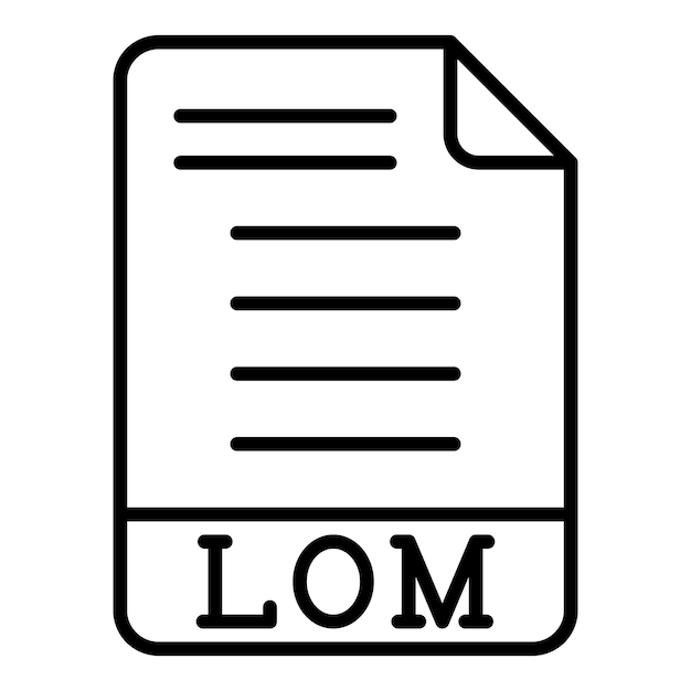 Vector Design LOM Icon Style