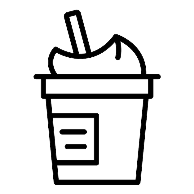 Vector Design LowFat Yogurt Icon Style