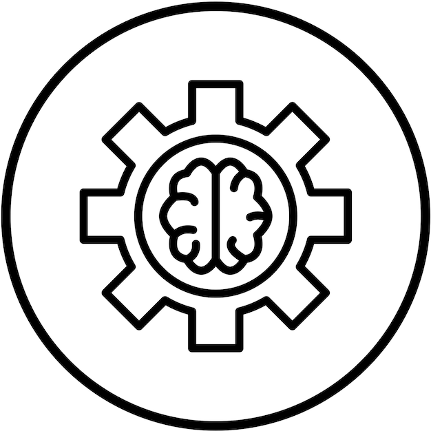 Vector Design Machine Learning Icon Style