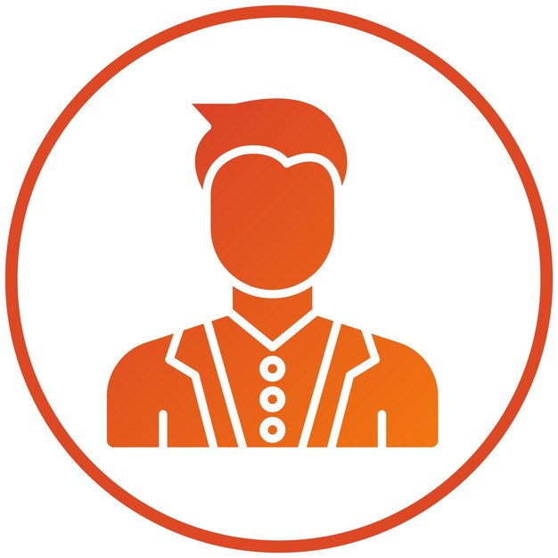 Vector Design Male Model Icon Style