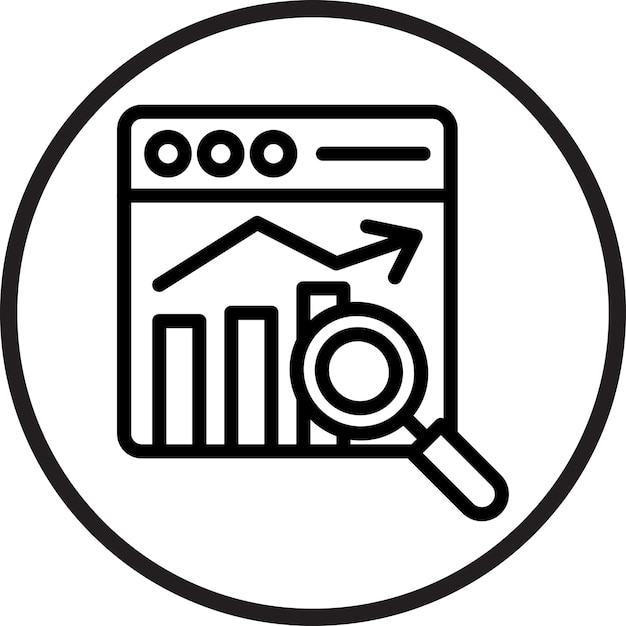 Vector Design Market Analysis Icon Style