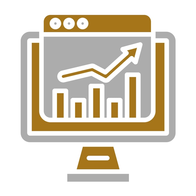 Vector Design Market Analysis Icon Style