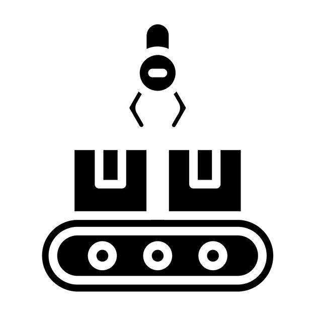 Vector Design Mass Production Icon Style