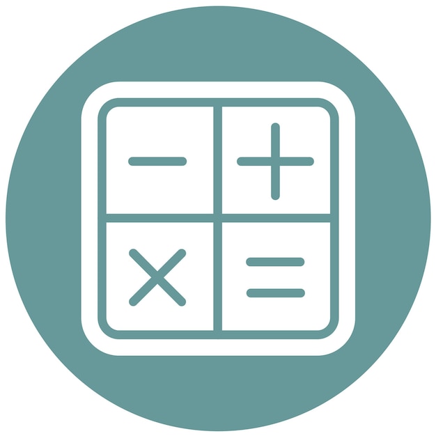 Vector Design Mathematics Icon Style