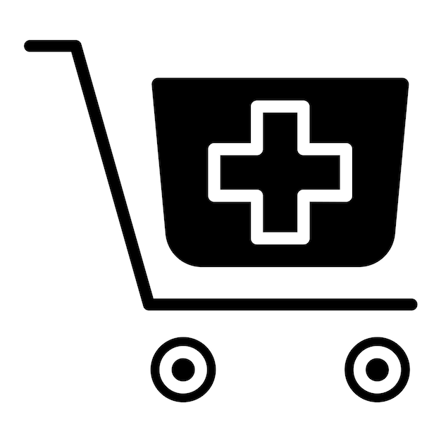Vector Design Medical Cart Icon Style
