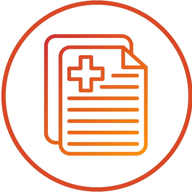Vector Design Medical Document Icon Style