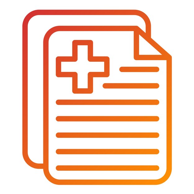 Vector Design Medical Document Icon Style