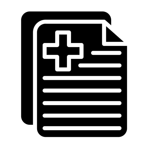 Vector Design Medical Document Icon Style