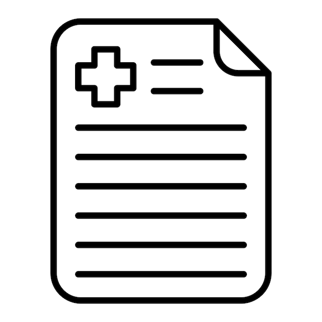 Vector Design Medical Report Icon Style