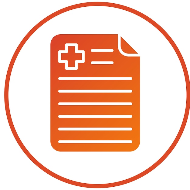 Vector Design Medical Report Icon Style