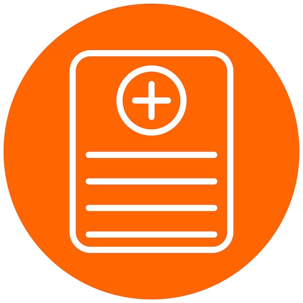 Vector Design Medical Report Icon Style