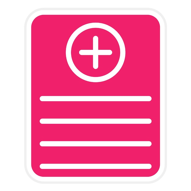 Vector Design Medical Report Icon Style