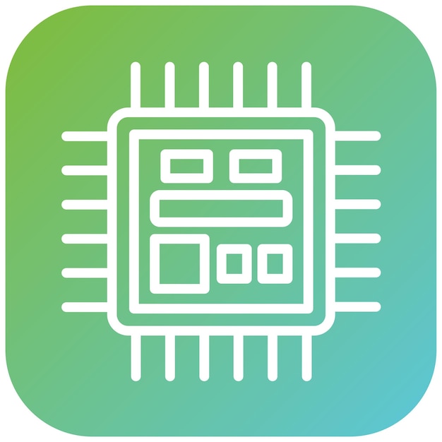 Vector Design Microcontroller Icon Style
