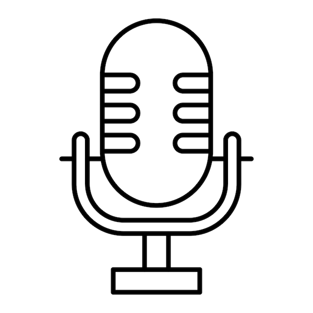 Vector Design Microphone Icon Style
