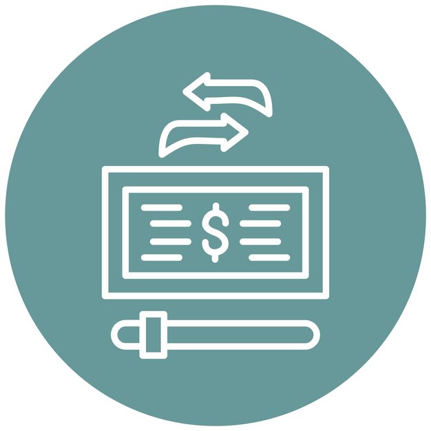 Vector Design Minimum Transaction Amount Icon Style