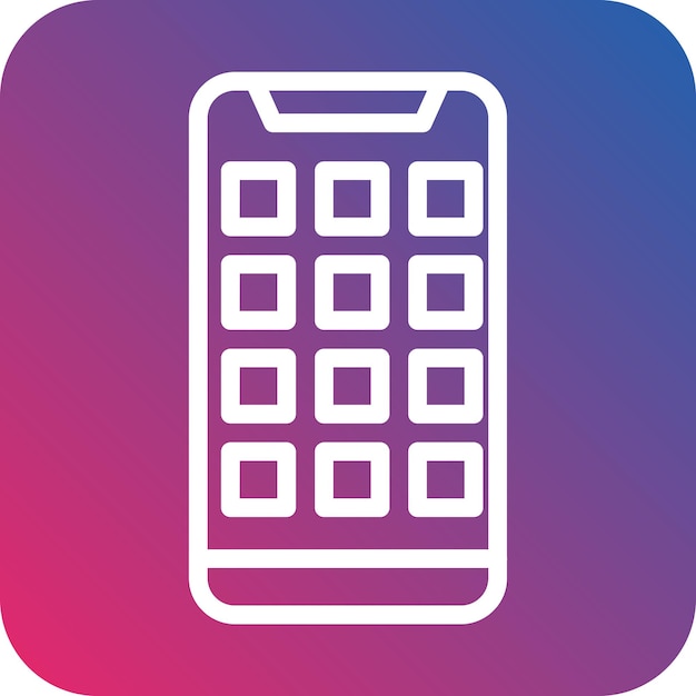 Vector Design Mobile App Icon Style