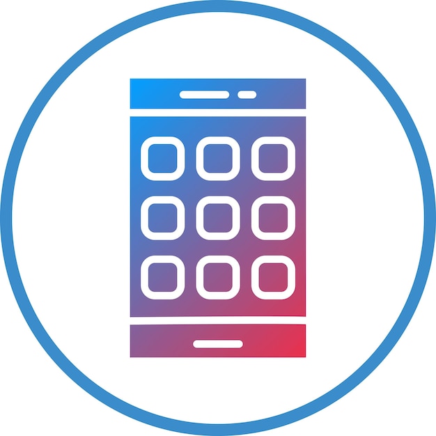 Vector Design Mobile Apps Icon Style