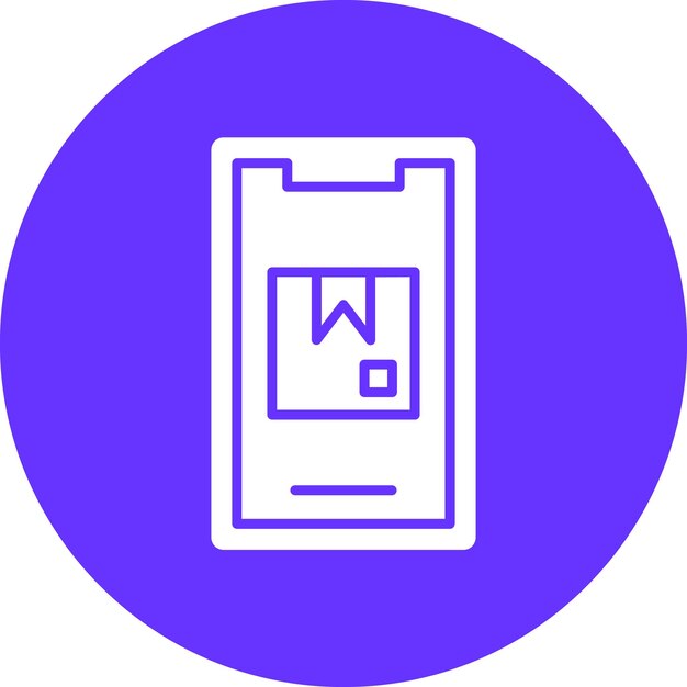 Vector Design Mobile Delivery Box Icon Style