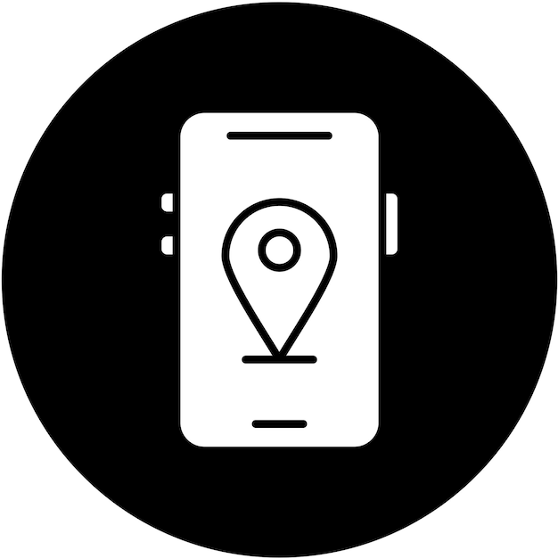 Vector Design Mobile Map Icon Style