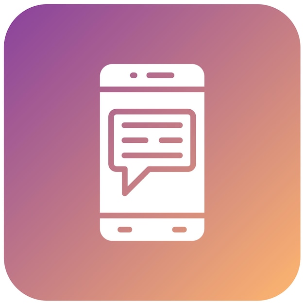 Vector Design Mobile Message Icon Style