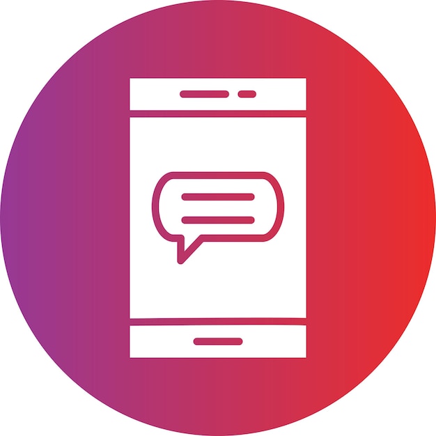 Vector Design Mobile Messaging Icon Style