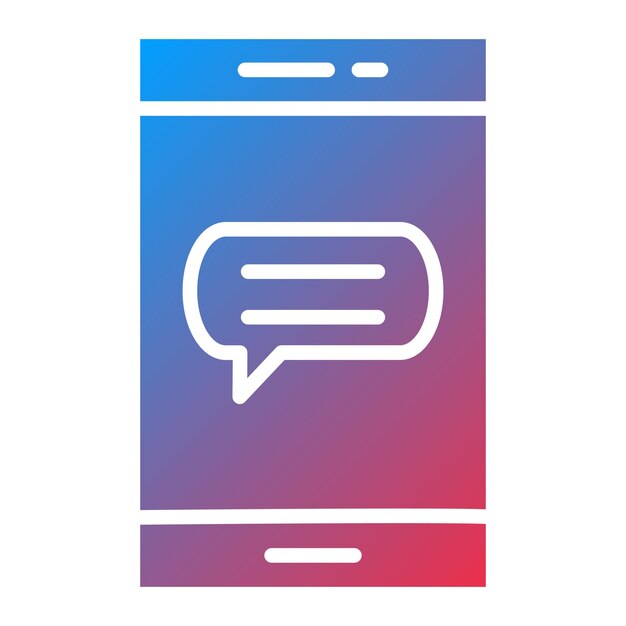 Vector Design Mobile Messaging Icon Style