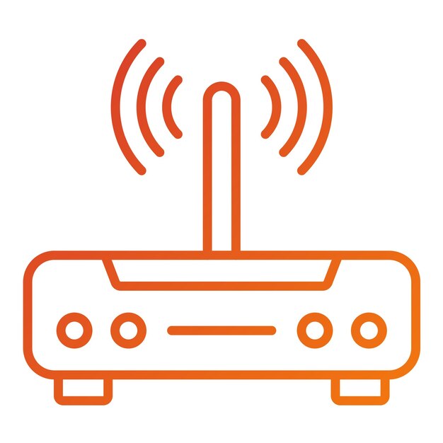 Vector Design Modem Icon Style
