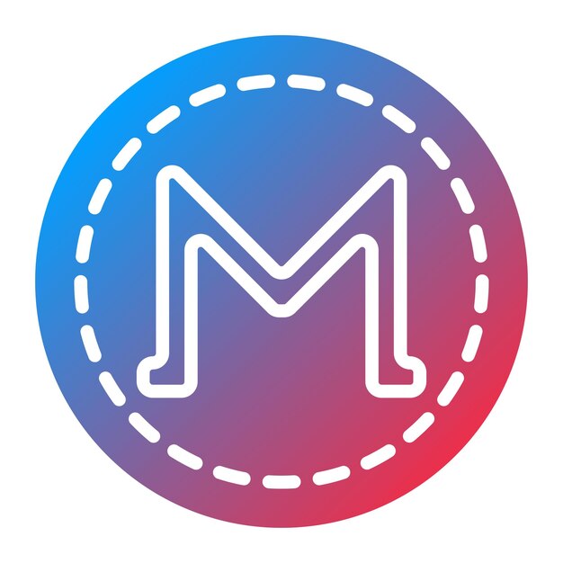 Vector Design Monero Icon Style