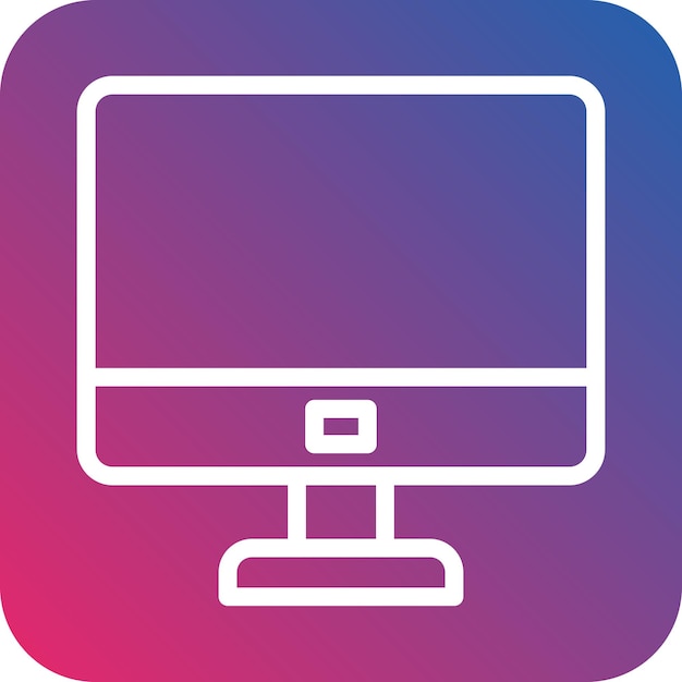 Vector Design Monitor Icon Style