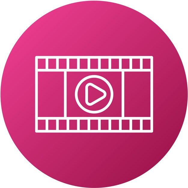Vector Design Movie Icon Style