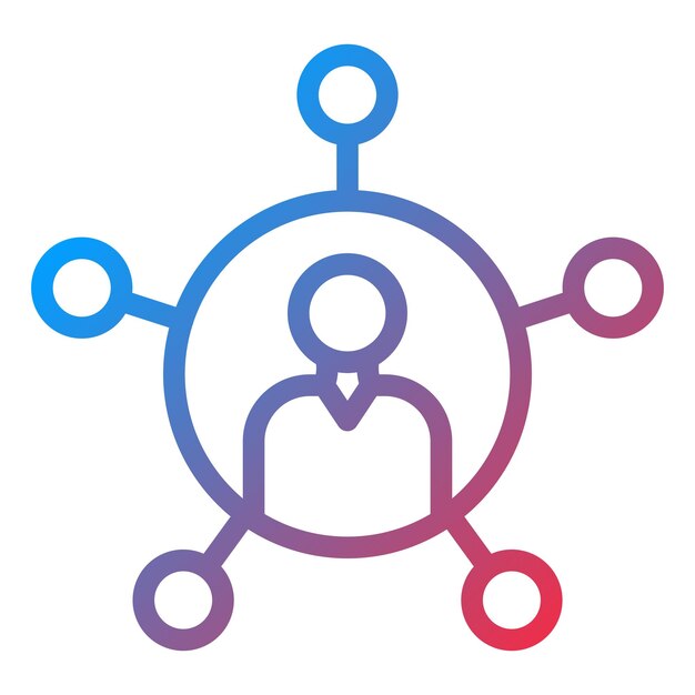vector design networking icon style