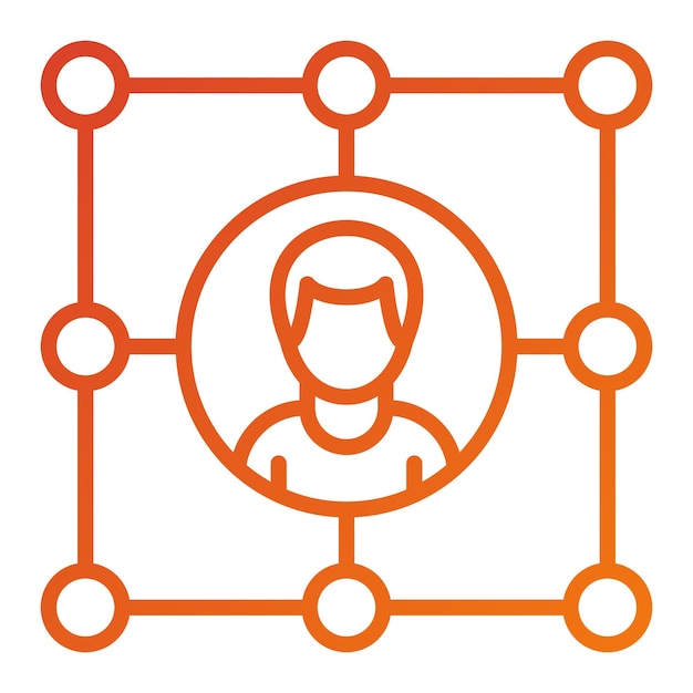vector design networking icon style