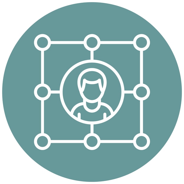vector design networking icon style
