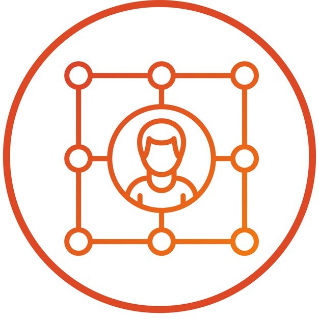 vector design networking icon style