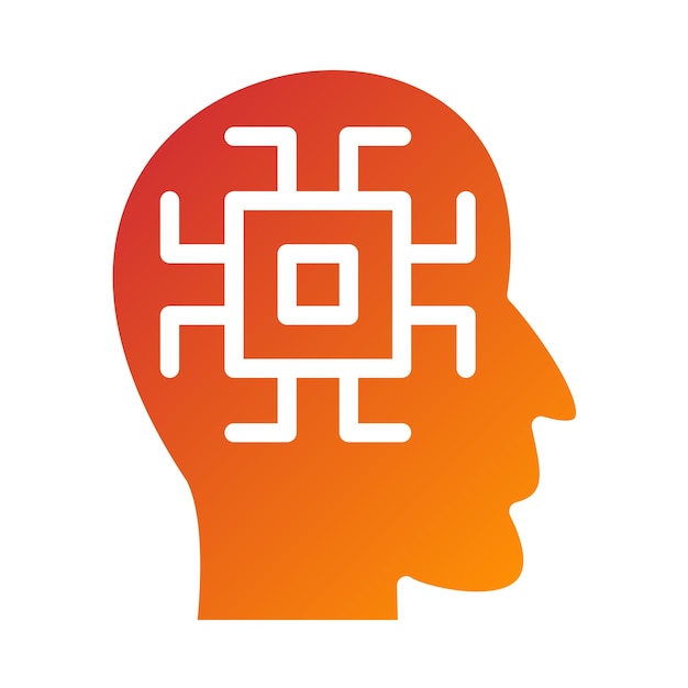 Vector Design Neural Interface Icon Style