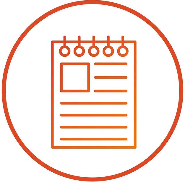 Vector Design News Editor Icon Style