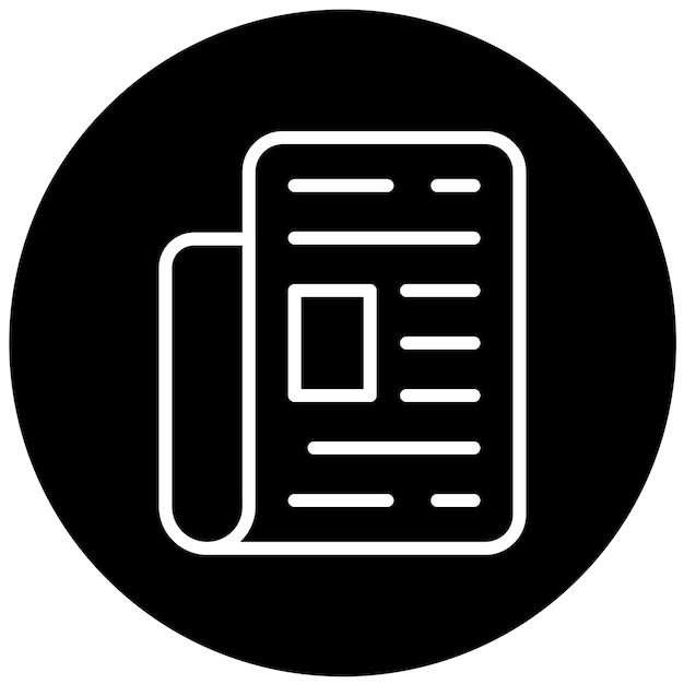 vector design newspaper icon style