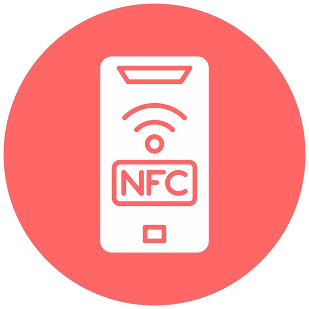 Vector Design NFC Icon Style