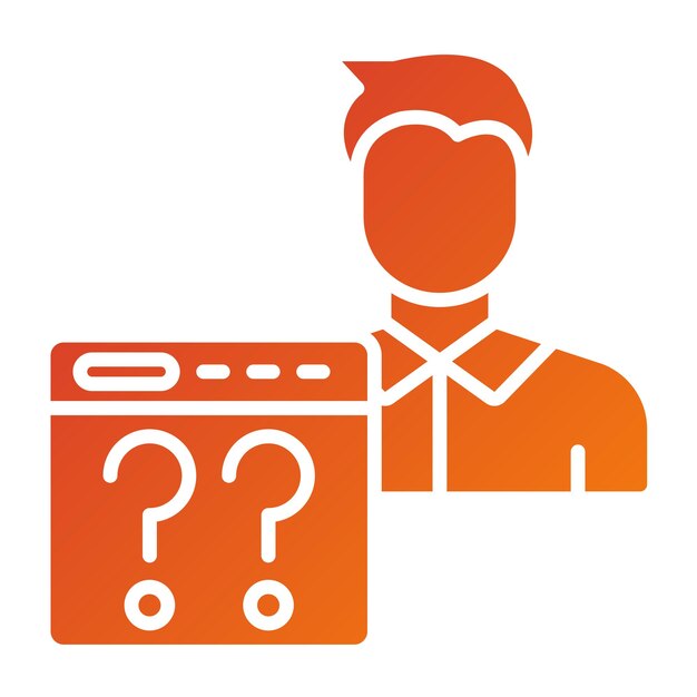 Vector Design Non Technical User Icon Style