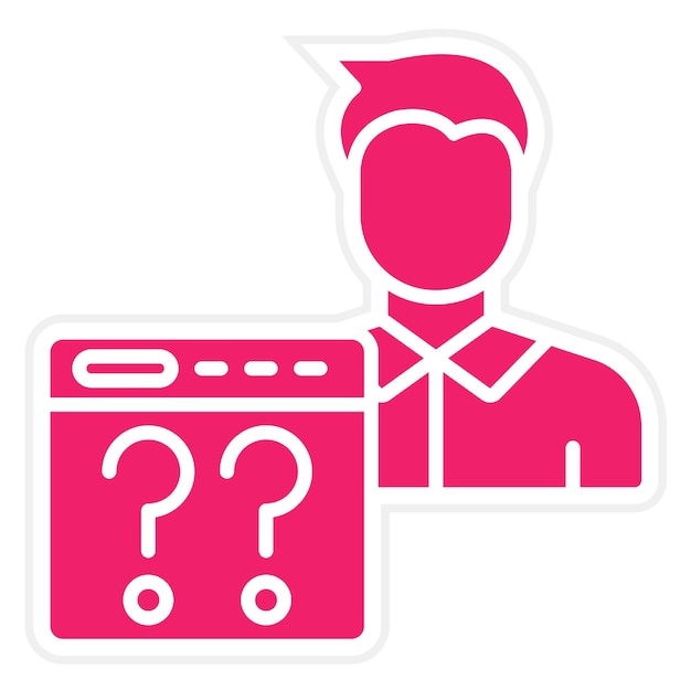 Vector Design Non Technical User Icon Style