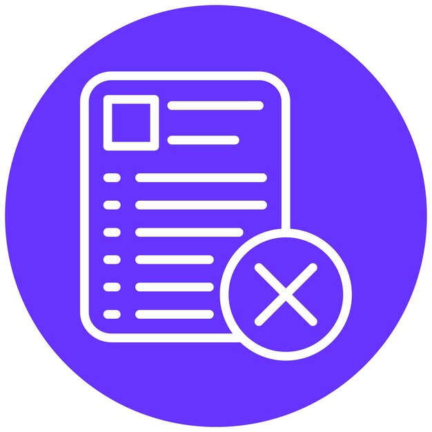 Vector Design NonConformance Icon Style