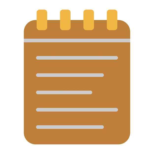 Vector Design Notebook Icon Style
