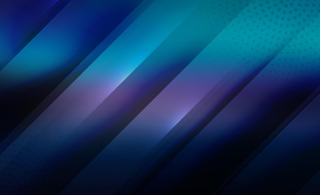 Vector Design of Blue Tones Blurred Background