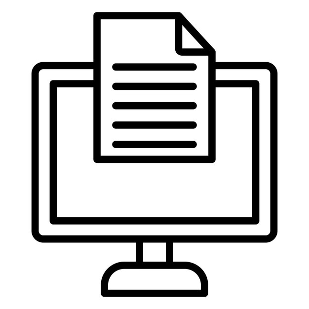 Vector Design Online Copywriting Icon Style