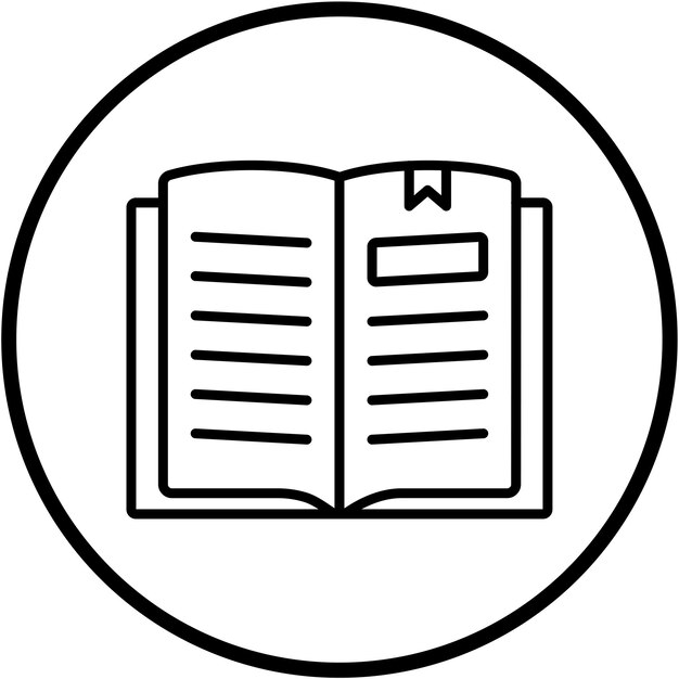 Vector Design Open Book Icon Style