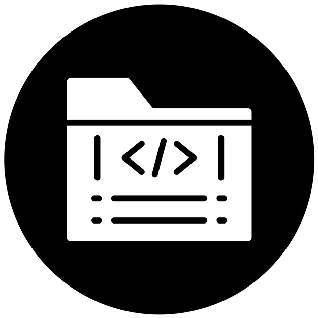 Vector Design Original Code Icon Style