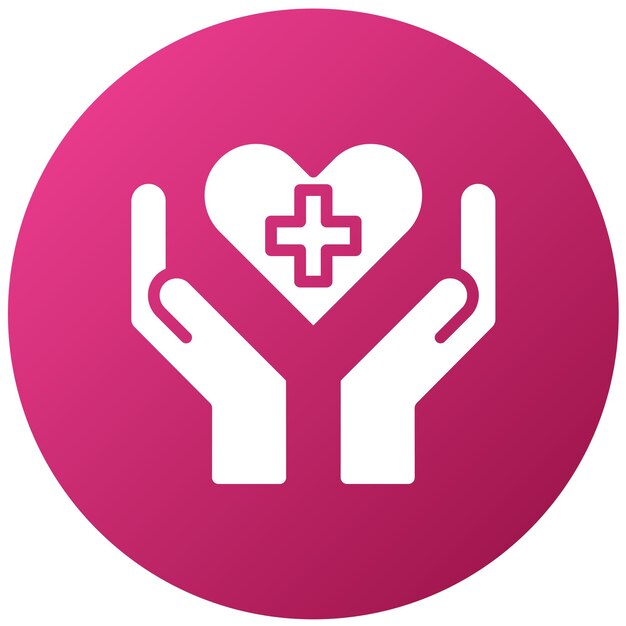 Vector Design Palliative Care Icon Style