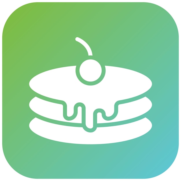 Vector Design Pancake Panorama Icon Style
