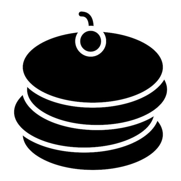 Vector Design Pancakes Icon Style